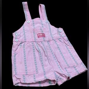 VTG oshkosh b’gosh overalls pink 4t made in USA